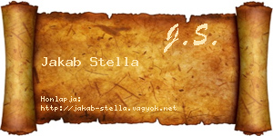 Jakab Stella névjegykártya